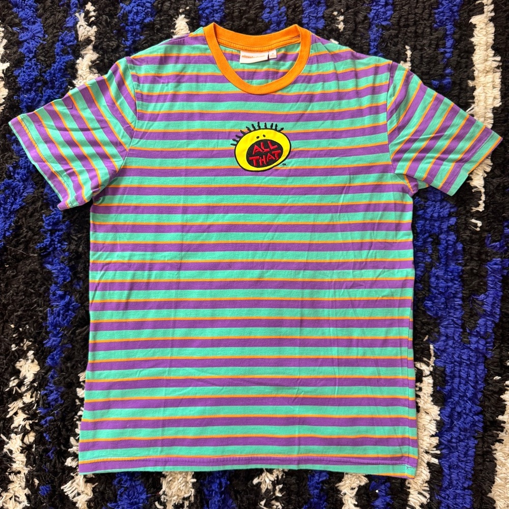 Nickelodeon All That Embroidered Striped Tshirt